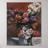 Rozen, tulpen en lila's | Lovis Corinth Poster (Voorkant)