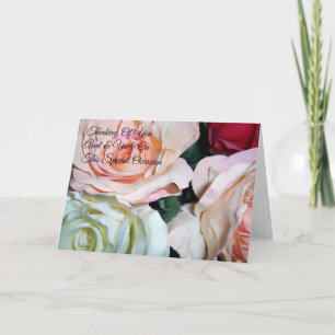 Rozen Tunt Oom Jubileum gepersonaliseerd huwelijk Kaart