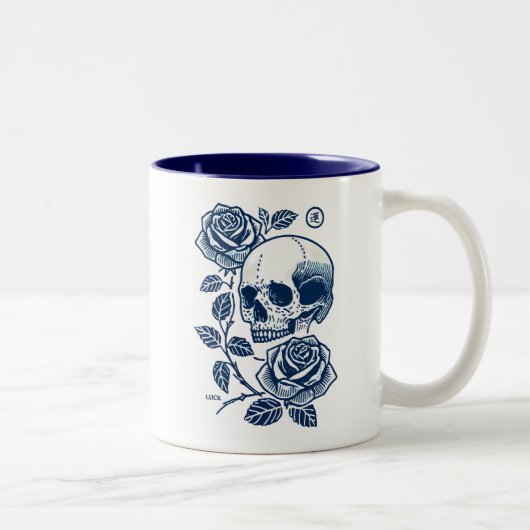 Rozen Tweekleurige Koffiemok (Rechts)