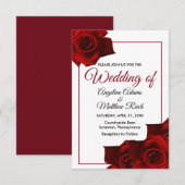 Rozen uit de deelstaat RUSLAND - Kassy Floral Wedd Kaart (Voorkant / Achterkant)