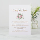 Rozen Uitnodiging tot weduwschap (Staand voorkant)