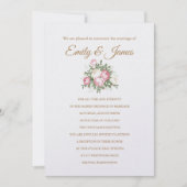  Rozen Uitnodiging tot weduwschap (Voorkant)