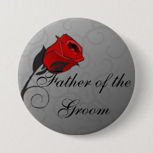 Rozen Vader van de Groom Button