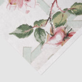 Rozen van de boerderij op de Garden Trellis Tissuepapier (Detail)