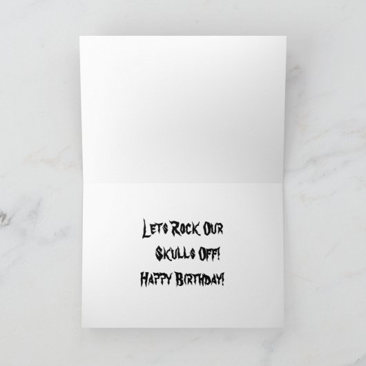 Rozen van de dood! Verjaardag Kaart (Binnen)