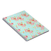  rozen van de kaasbloem blauw roos notitieboek (Rechterzijde)