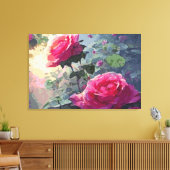 Rozen van de lente - Gewatteerde canvas Afdruk (Insitu (Woonkamer))