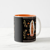 Rozen van de lente tweekleurige koffiemok (Voorkant rechts)