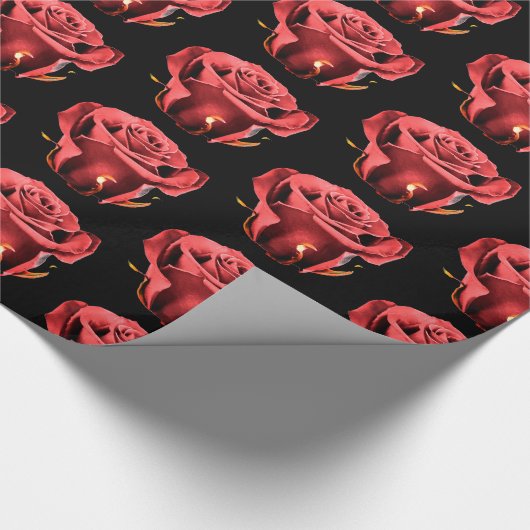 Rozen van de liefde cadeaupapier (Hoek)