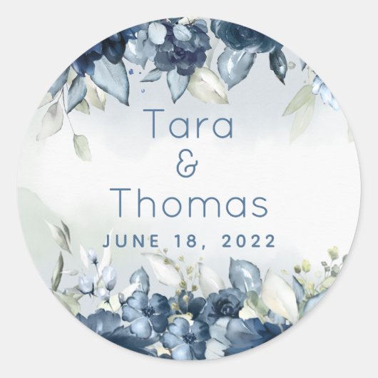 Rozen van de marinescheepvaart ronde sticker (Voorkant)