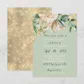 Rozen van de Munt van de Brunch van de Bloem van Kaart (Voorkant / Achterkant)