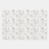  rozen van de rendy bloemen in neutrale kleuren  inpakpapier vel (Voorkant 3)