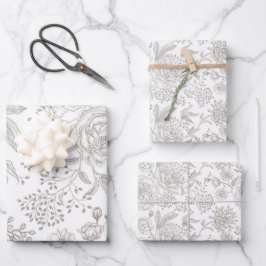  rozen van de rendy bloemen in neutrale kleuren  inpakpapier vel