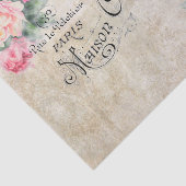 Rozen van de  Roze Waterverf van Parijs Weefselpap Tissuepapier (Detail)