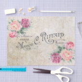 Rozen van de  Roze Waterverf van Parijs Weefselpap Tissuepapier (Craft)