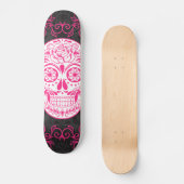 Rozen van de roze zwarte suikerriet skateboard (Voorkant)