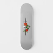 Rozen van de schedel en het zwaard Schatbord Persoonlijk Skateboard (Voorkant)