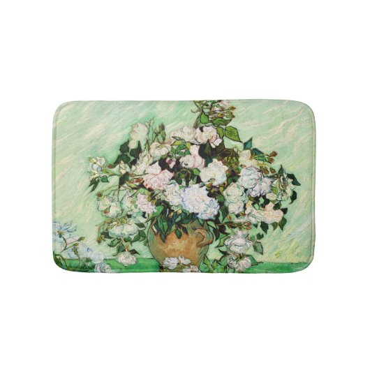Rozen van de Vintage Vincent Van Gogh (1890) Badmat (Voorkant)