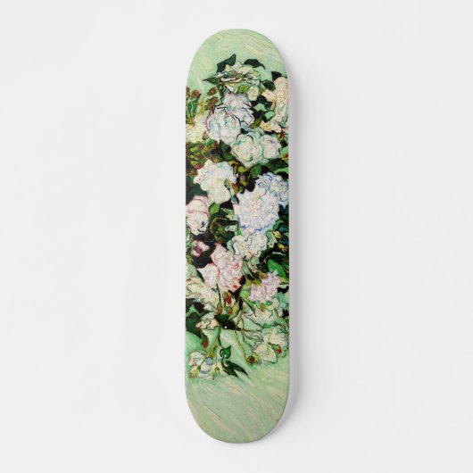 Rozen van de Vintage Vincent Van Gogh (1890) Persoonlijk Skateboard (Voorkant)
