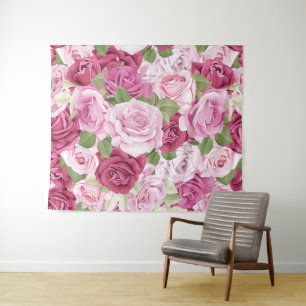 Rozen van de waterverf 10 wandkleed