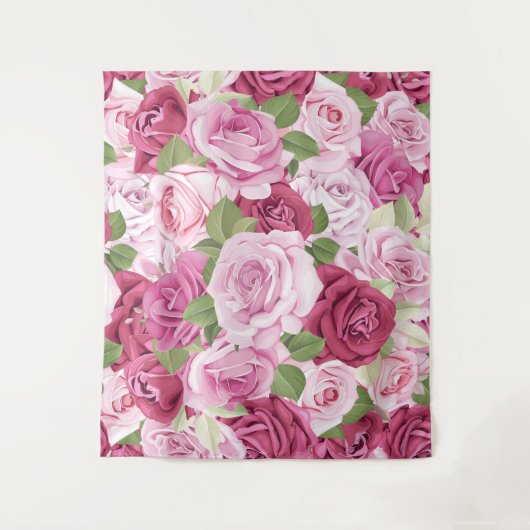 Rozen van de waterverf 10 wandkleed (Voorkant)