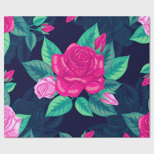 Rozen van de waterverf 13 cadeaupapier (Vlak)