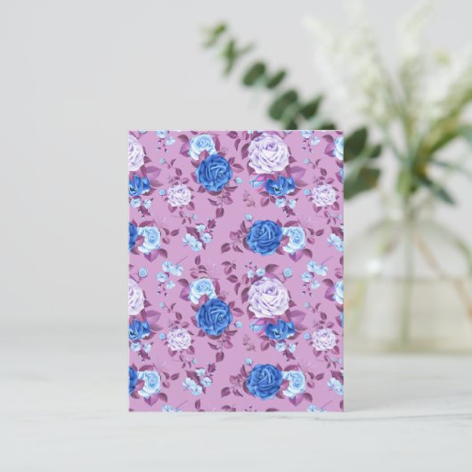Rozen van de waterverf 18 briefkaart (Staand voorkant)