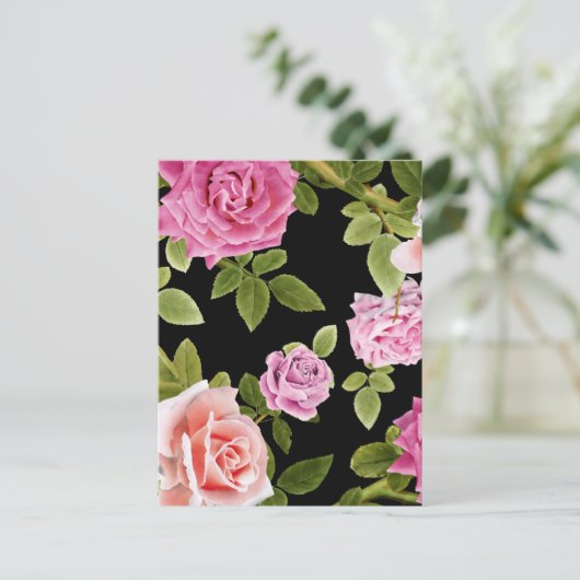 Rozen van de waterverf 20 briefkaart (Staand voorkant)