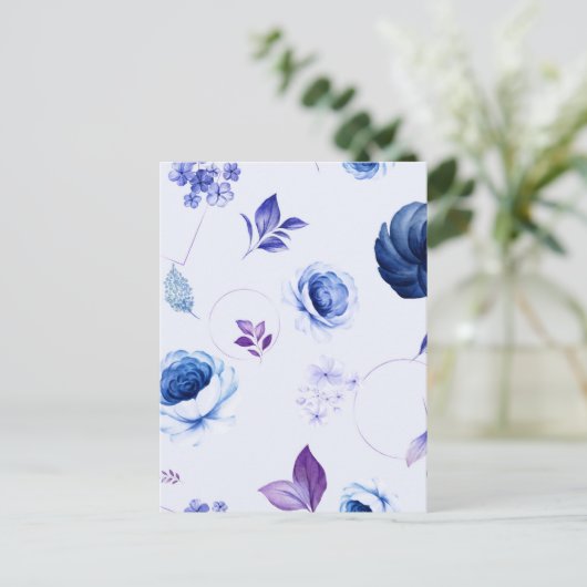 Rozen van de waterverf 31 briefkaart (Staand voorkant)