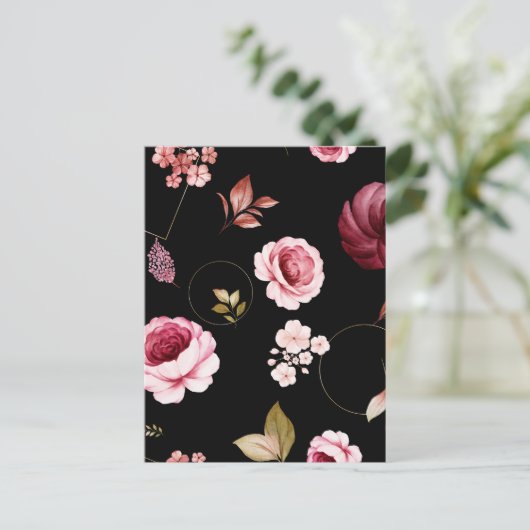 Rozen van de waterverf 32 briefkaart (Staand voorkant)