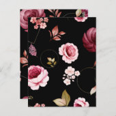 Rozen van de waterverf 32 briefkaart (Voorkant / Achterkant)