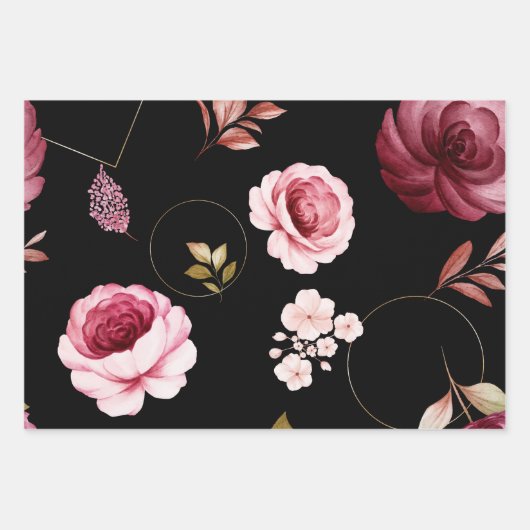 Rozen van de waterverf 32 inpakpapier vel (Voorkant 3)