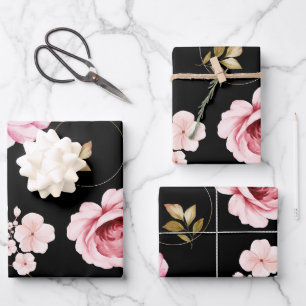 Rozen van de waterverf 32 inpakpapier vel