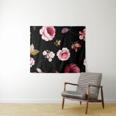 Rozen van de waterverf 32 wandkleed (In Situ (horizontaal))