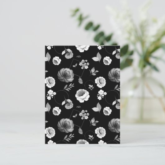 Rozen van de waterverf 33 briefkaart (Staand voorkant)