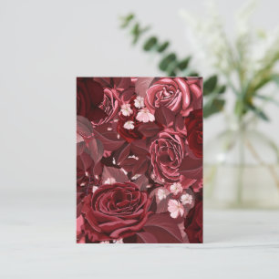 Rozen van de waterverf 35 briefkaart