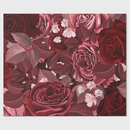 Rozen van de waterverf 35 cadeaupapier (Vlak)