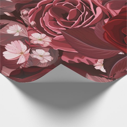 Rozen van de waterverf 35 cadeaupapier (Hoek)