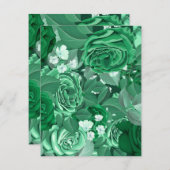 Rozen van de waterverf 36 notitiekaartje (Voorkant / Achterkant)