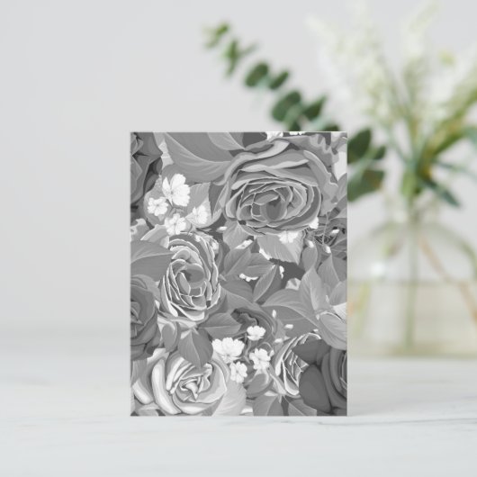 Rozen van de waterverf 39 briefkaart (Staand voorkant)