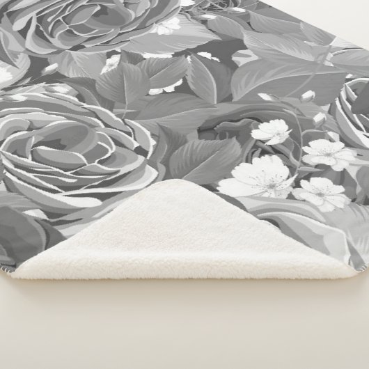 Rozen van de waterverf 39 sherpa deken (3/4)