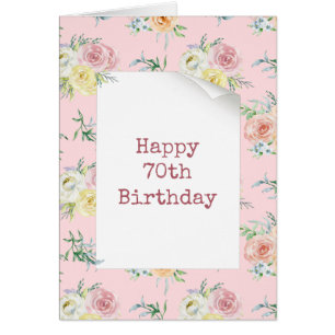 Rozen van de waterverf 70e verjaardag