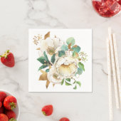 Rozen van de waterverf en olievedernenbrood servet (Insitu)