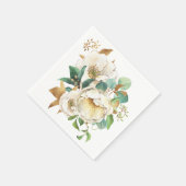 Rozen van de waterverf en olievedernenbrood servet (Hoek)