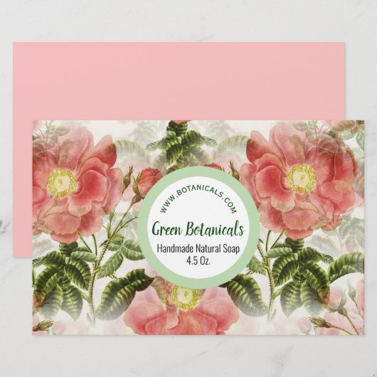 Rozen van de waterverf Product Merkpapier Briefpapier (Voorkant / Achterkant)