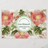 Rozen van de waterverf Product Merkpapier Briefpapier (Voorkant)