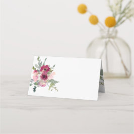 Rozen van de waterverf van Bourgogne Plaatskaartje