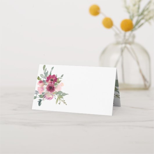 Rozen van de waterverf van Bourgogne Plaatskaartje (Voorkant)