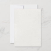 Rozen van de witte ivoor Floral Botanical Wedding Bedankkaart (Achterkant)