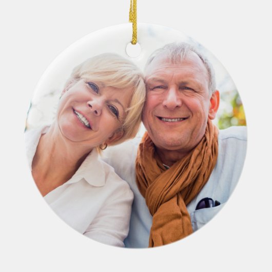 Rozen van de zoete Waterverf Garland 50e Jubileum Keramisch Ornament (Achterkant)